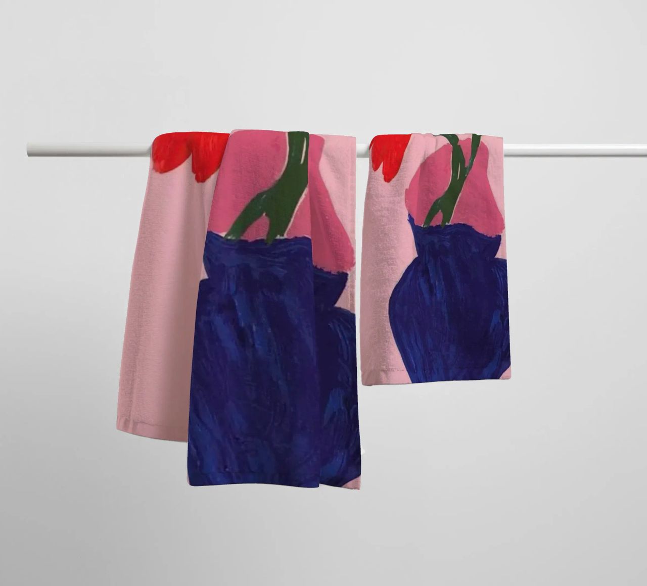 A Jug And Two Vases towel by Sonia Brittain