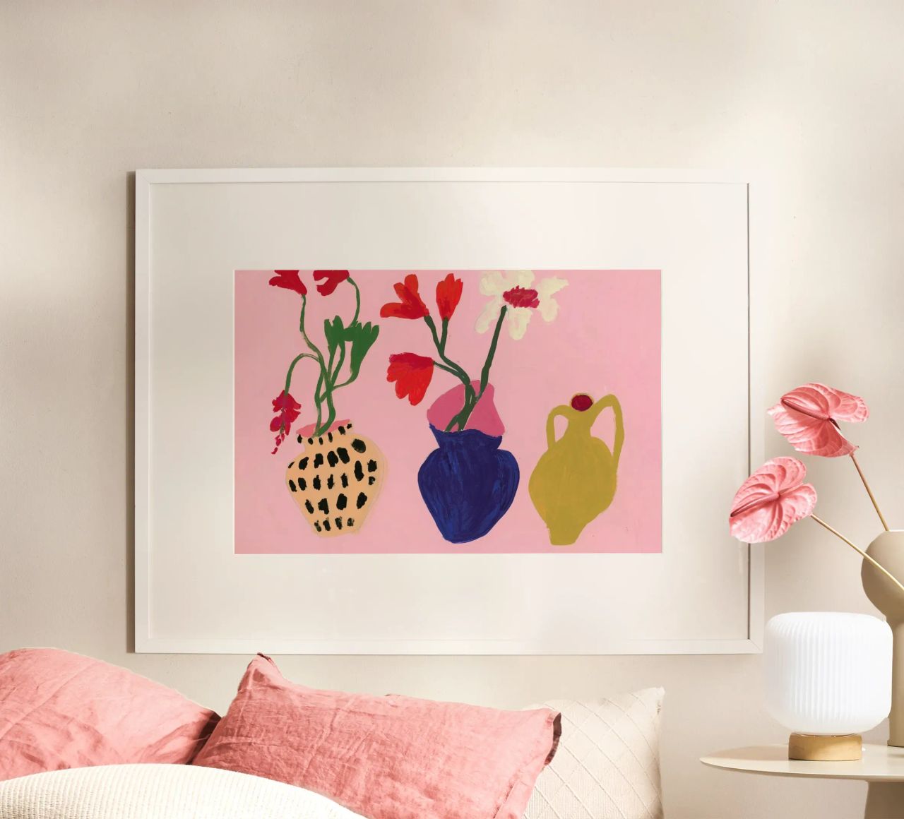 A Jug And Two Vases poster by Sonia Brittain