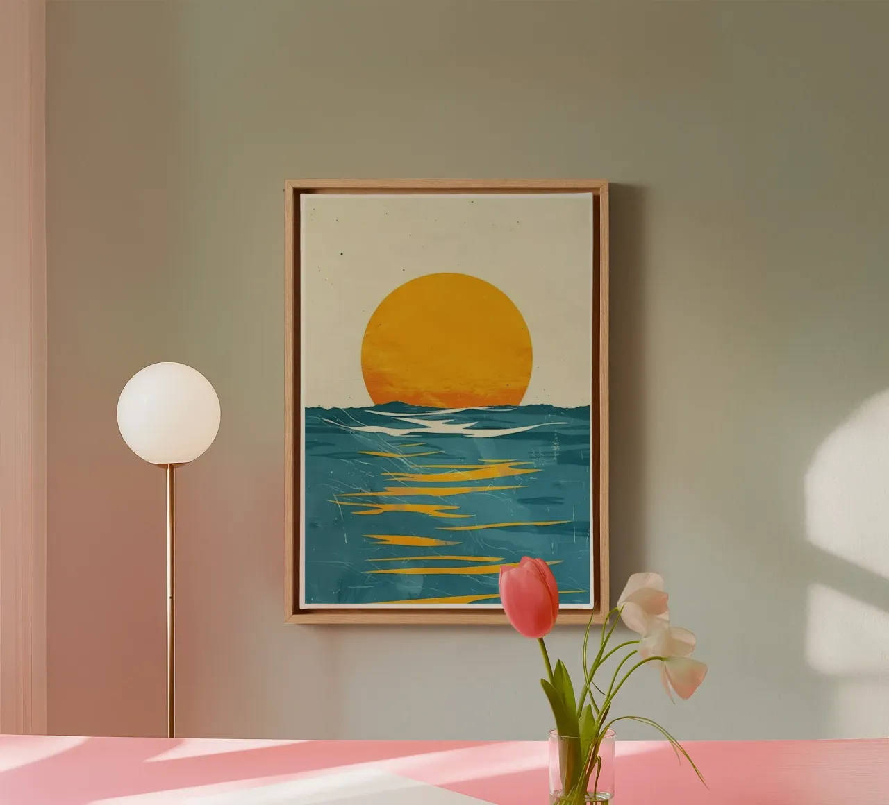 Sunset tela da Beauty wall