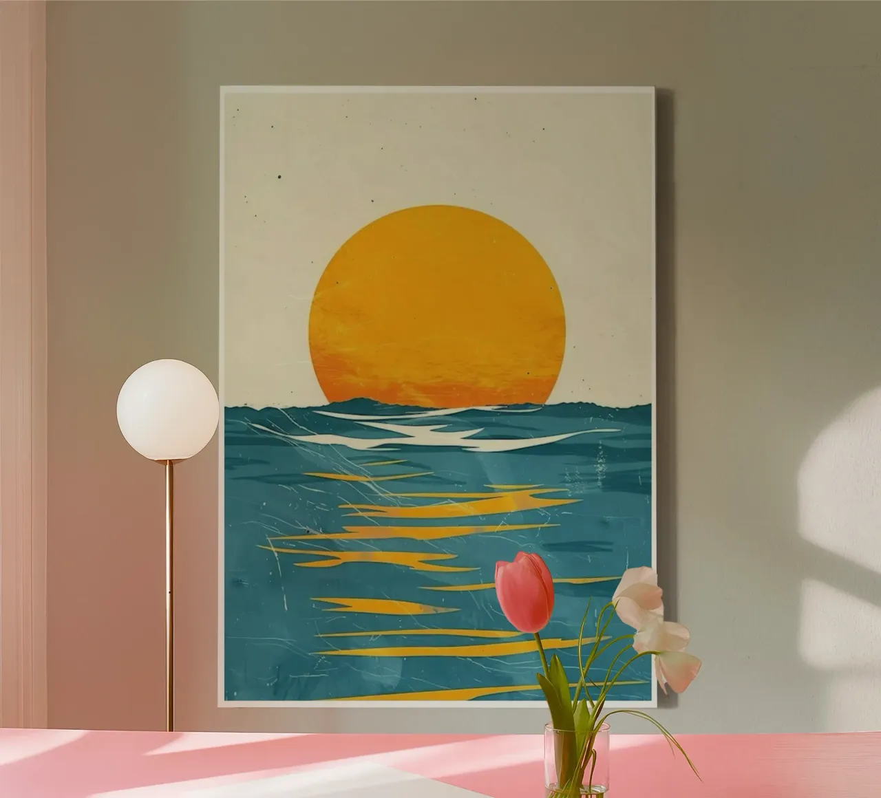 Sunset tela da Beauty wall