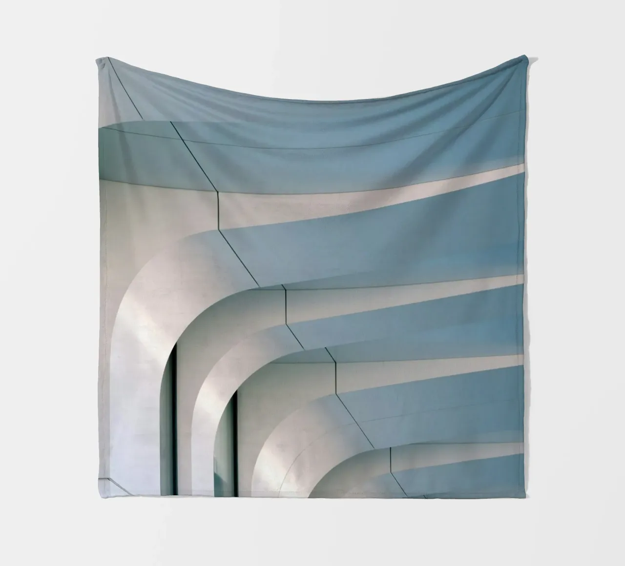 smooth surfaces architecture fleece blanket by pastel color shape
