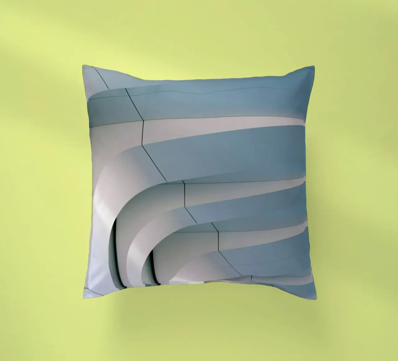 smooth surfaces architecture decorative cushion by pastel color shape
