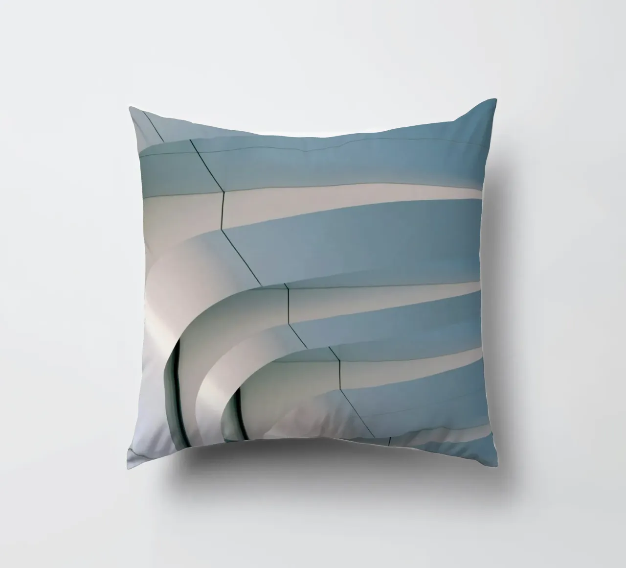 smooth surfaces architecture decorative cushion by pastel color shape