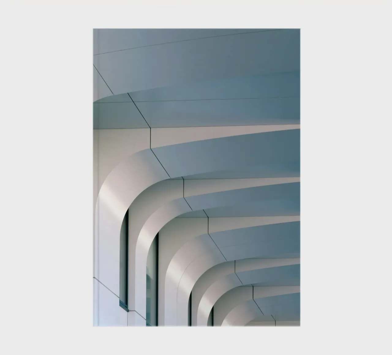 Architektur mit glatten Oberflächen Notizbuch von pastel color shape