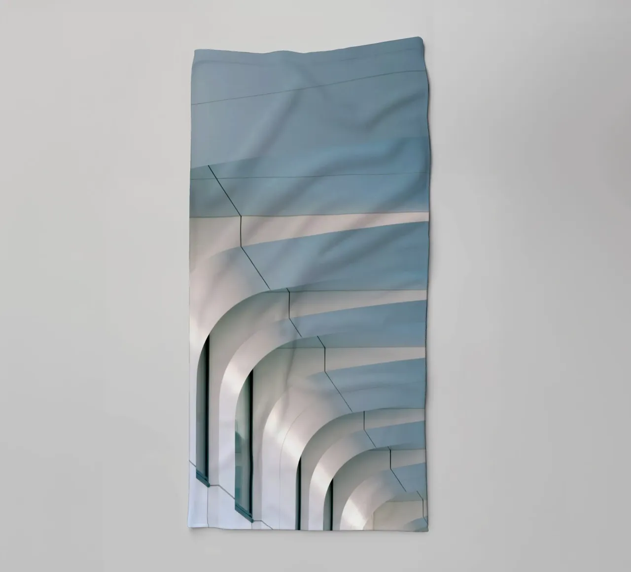 Architektur mit glatten Oberflächen Handtuch von pastel color shape