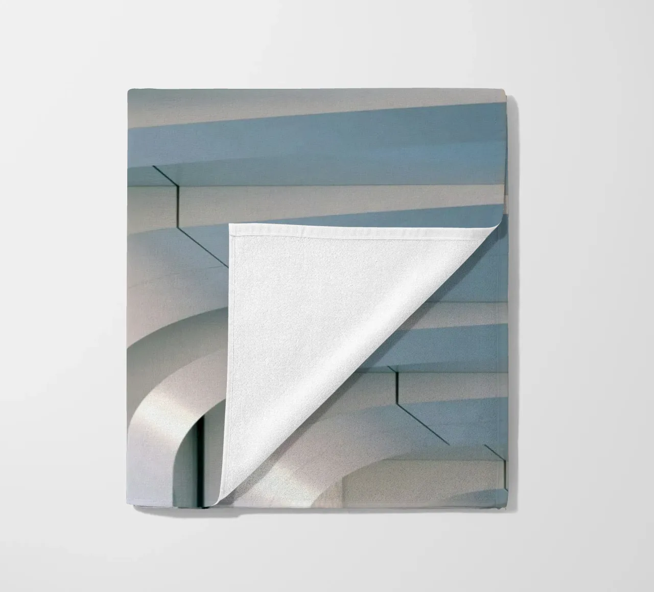 smooth surfaces architecture beach towel by pastel color shape
