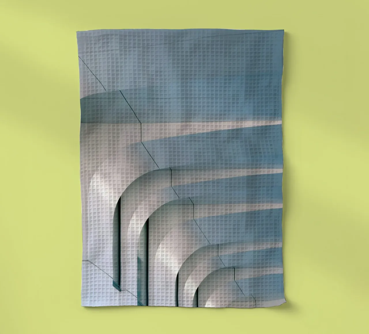 smooth surfaces architecture tea towel by pastel color shape