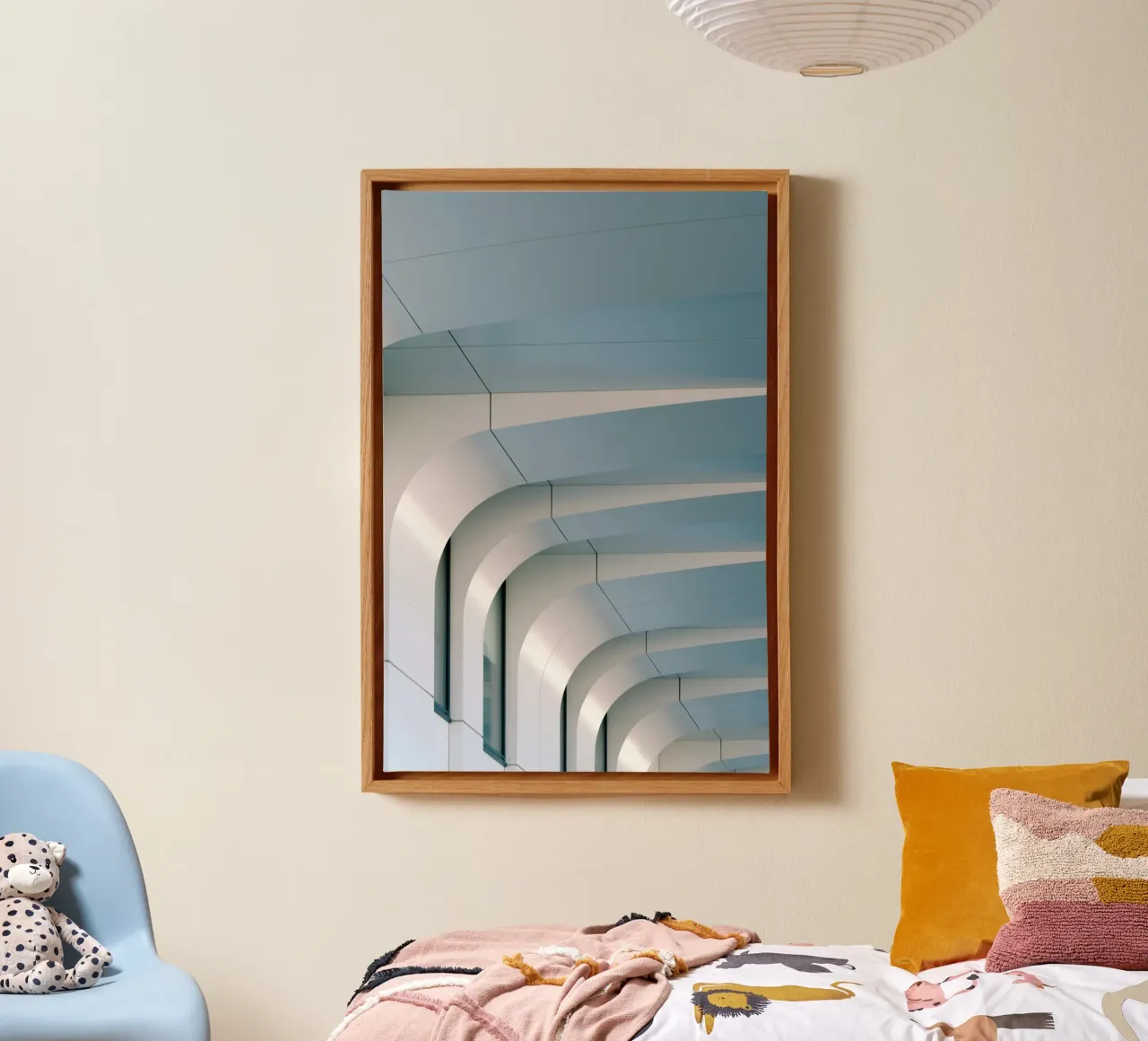 smooth surfaces architecture canvas by pastel color shape