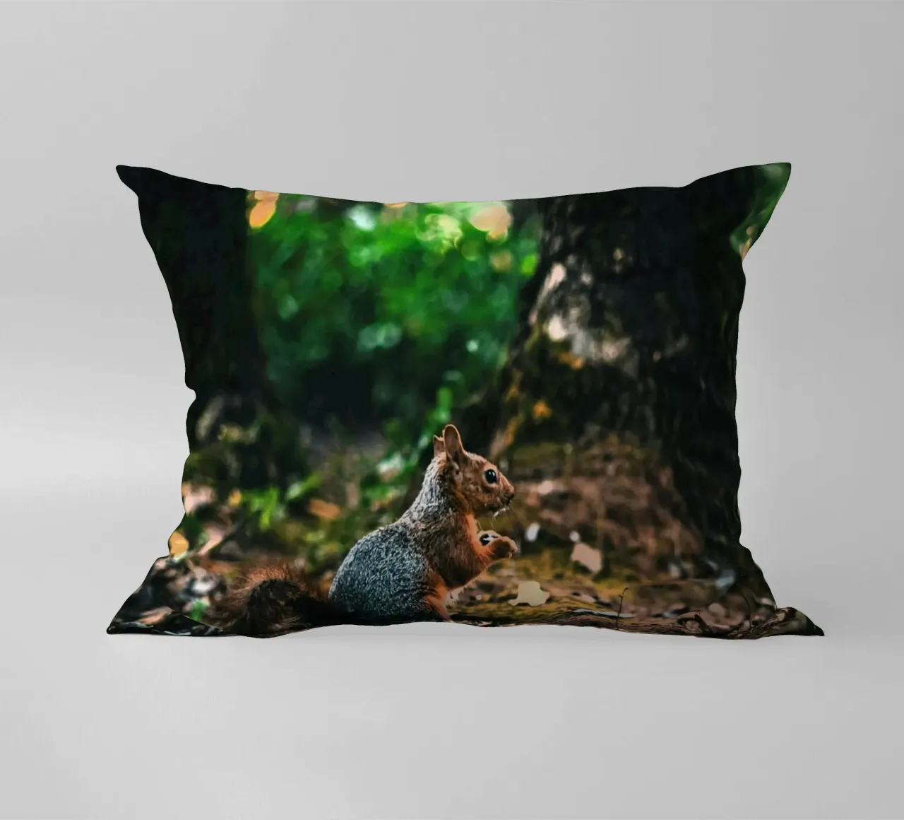 coda di scoiattolo della foresta cuscino da animal story home