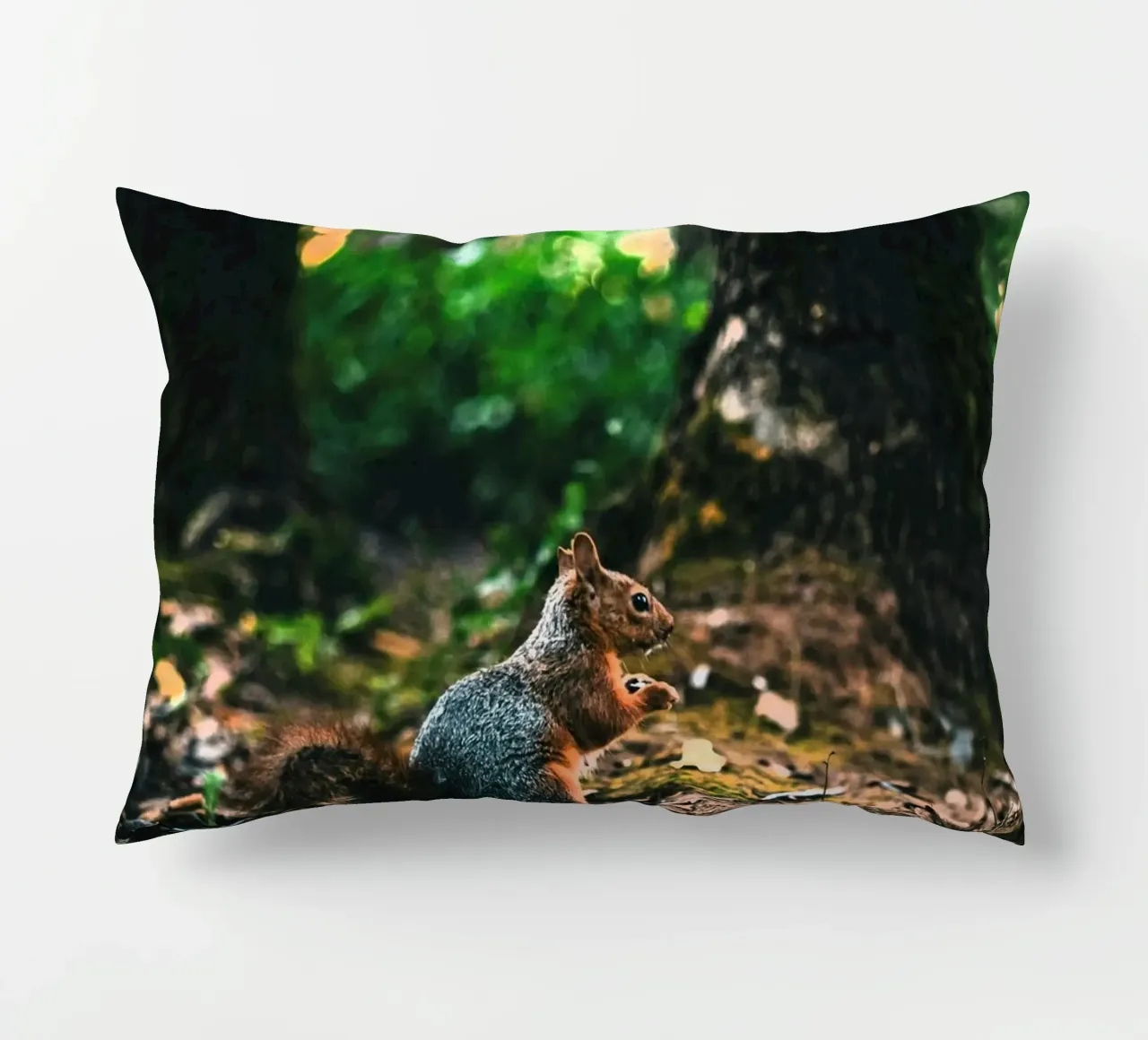 coda di scoiattolo della foresta cuscino da animal story home
