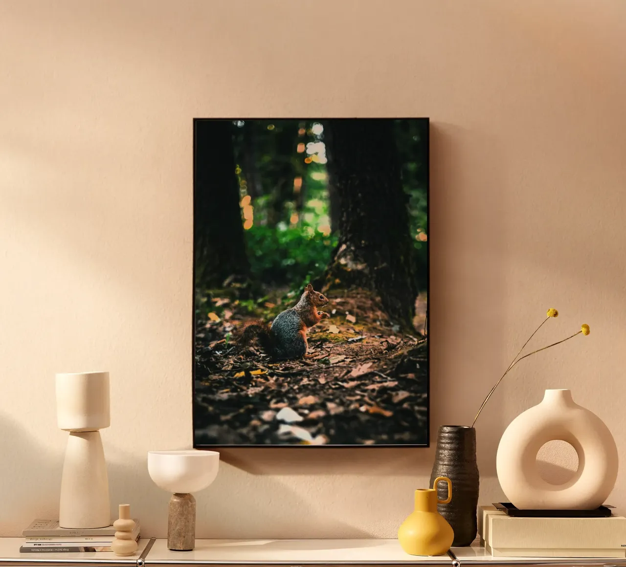 coda di scoiattolo della foresta plexiglass da animal story home