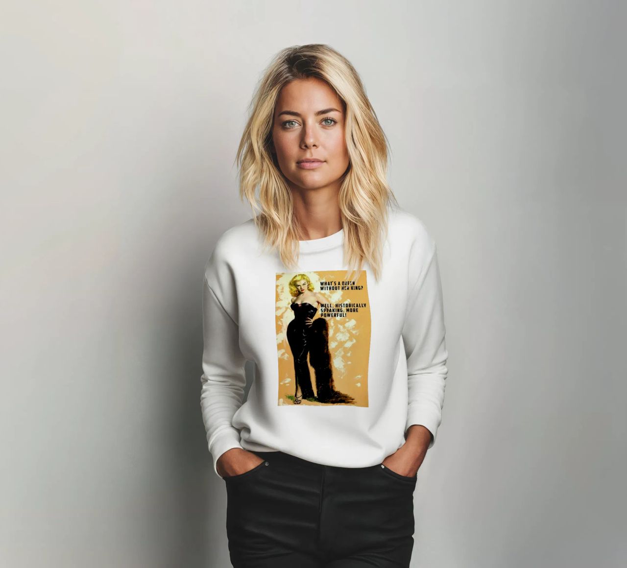 What's A Queen sudadera de Gallery Print and Art Limited