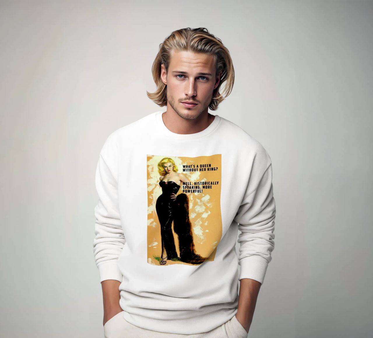 What's A Queen sudadera de Gallery Print and Art Limited
