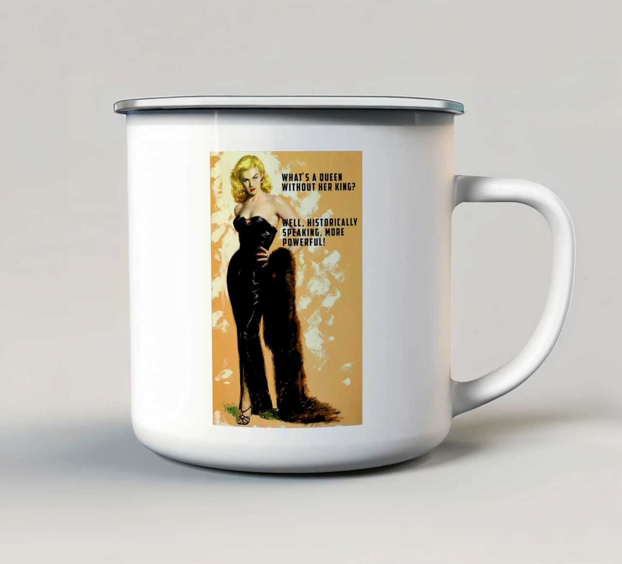 What's A Queen tazza in smalto da Gallery Print and Art Limited