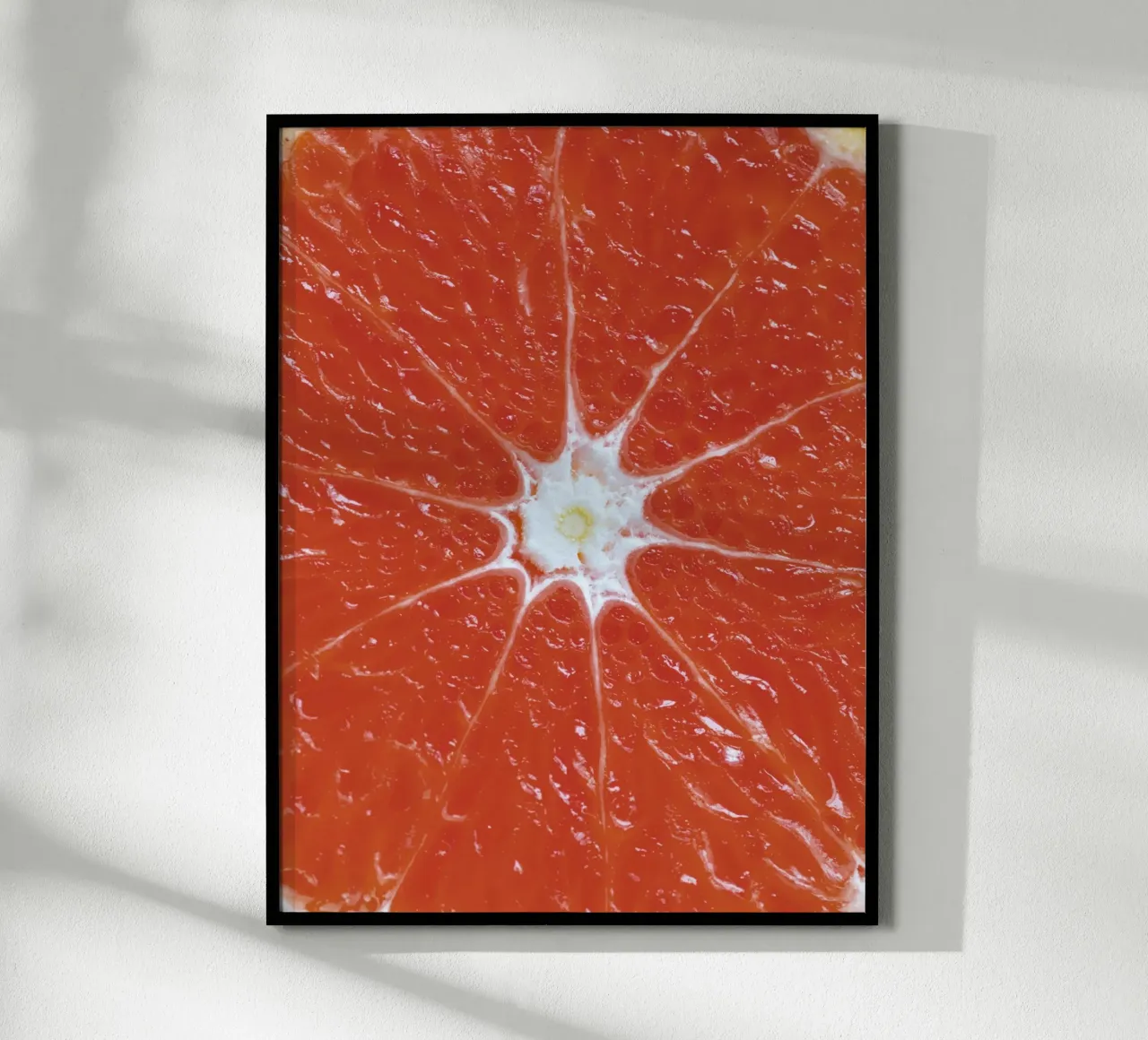 agrumi arancioni poster con telaio in plastica da pastel color shape