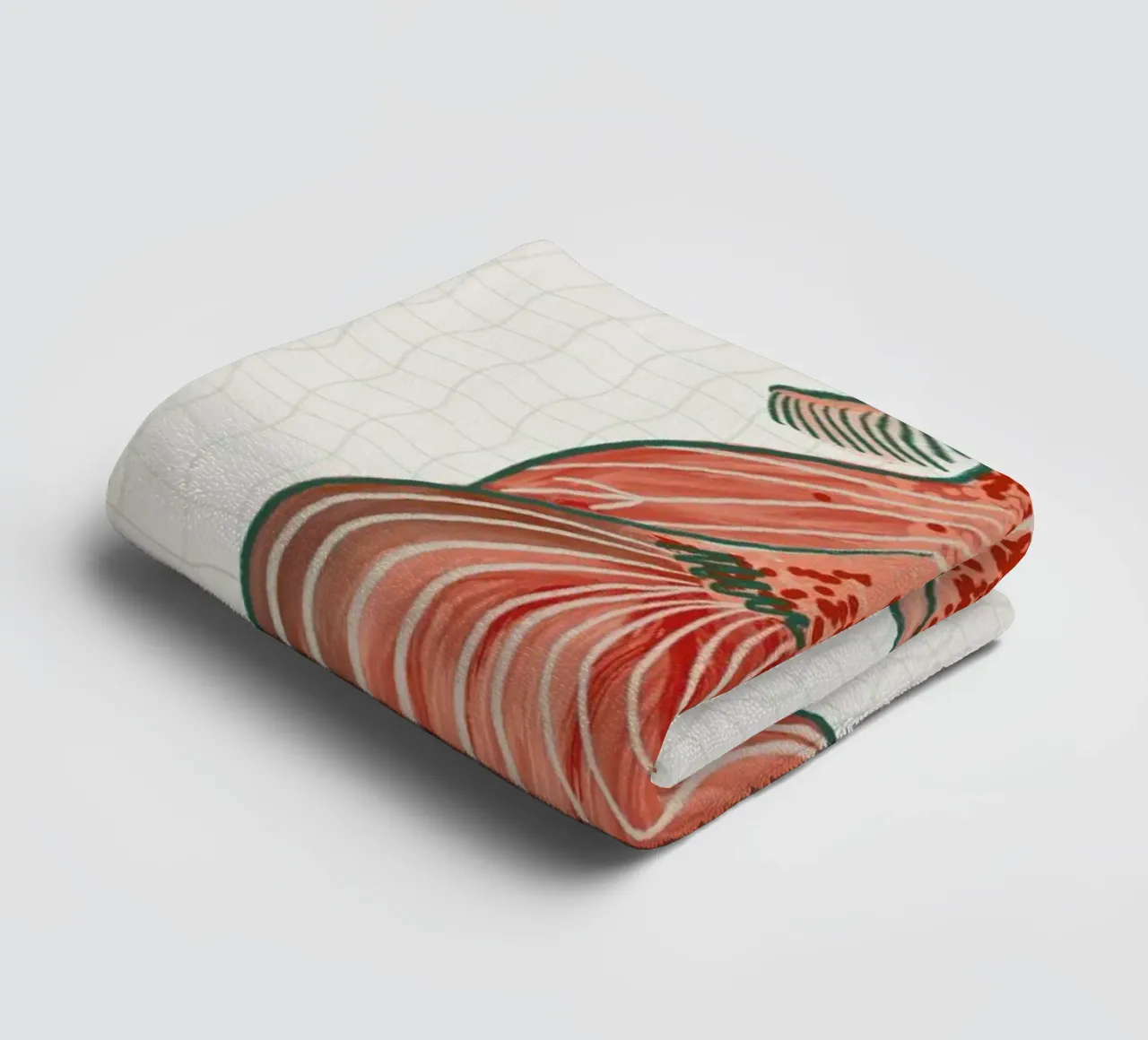 Goldfish With Orange Tones towel by Be Mart
