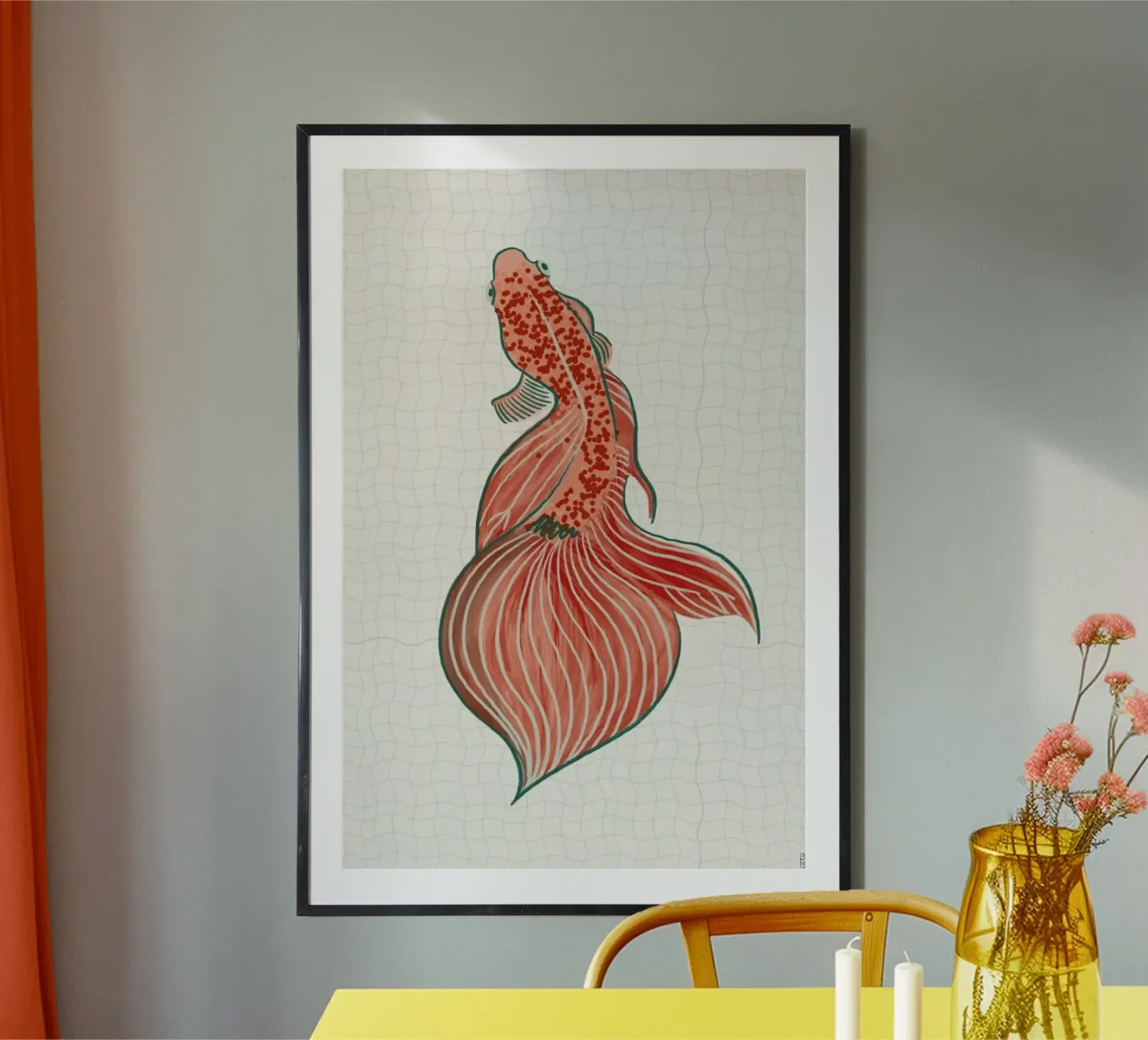 Goldfish With Orange Tones carta hahnemühle da Be Mart