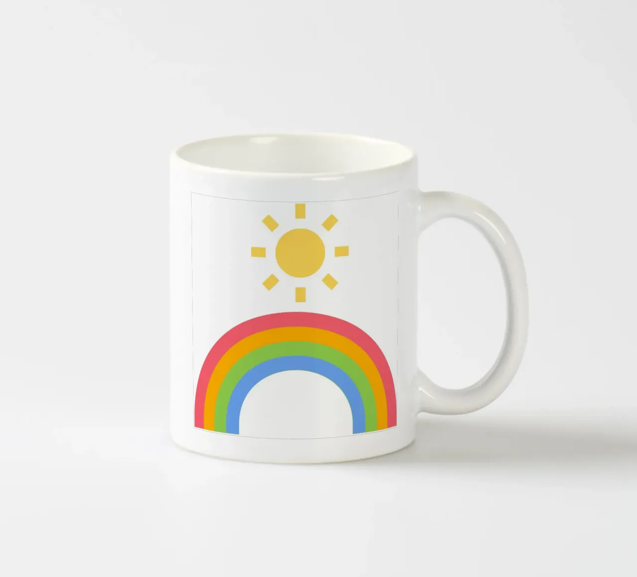sole arcobaleno tazza in ceramica da pastel color shape