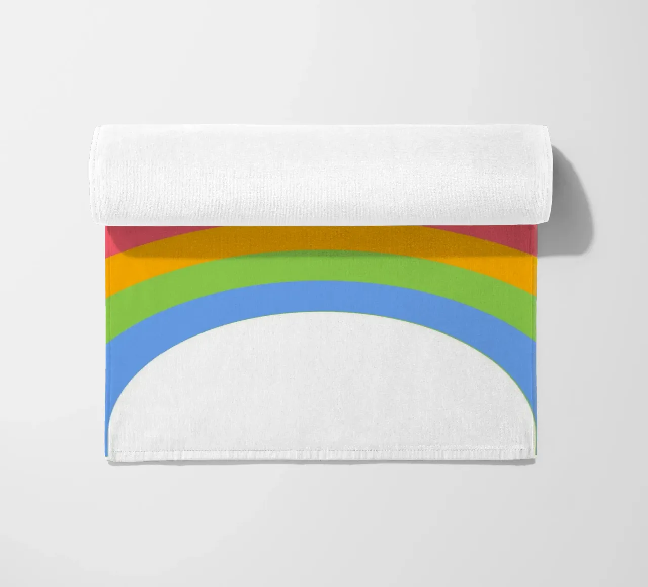 sole arcobaleno telo mare da pastel color shape