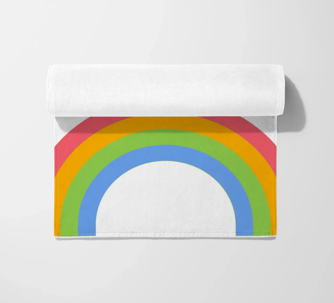 sole arcobaleno telo mare da pastel color shape