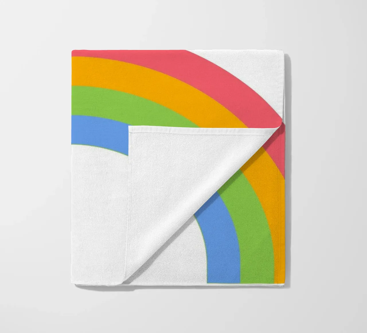 sole arcobaleno telo mare da pastel color shape