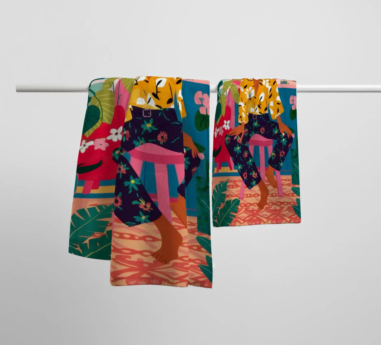 Chic Bob Lamplight towel by Marigold Tiga