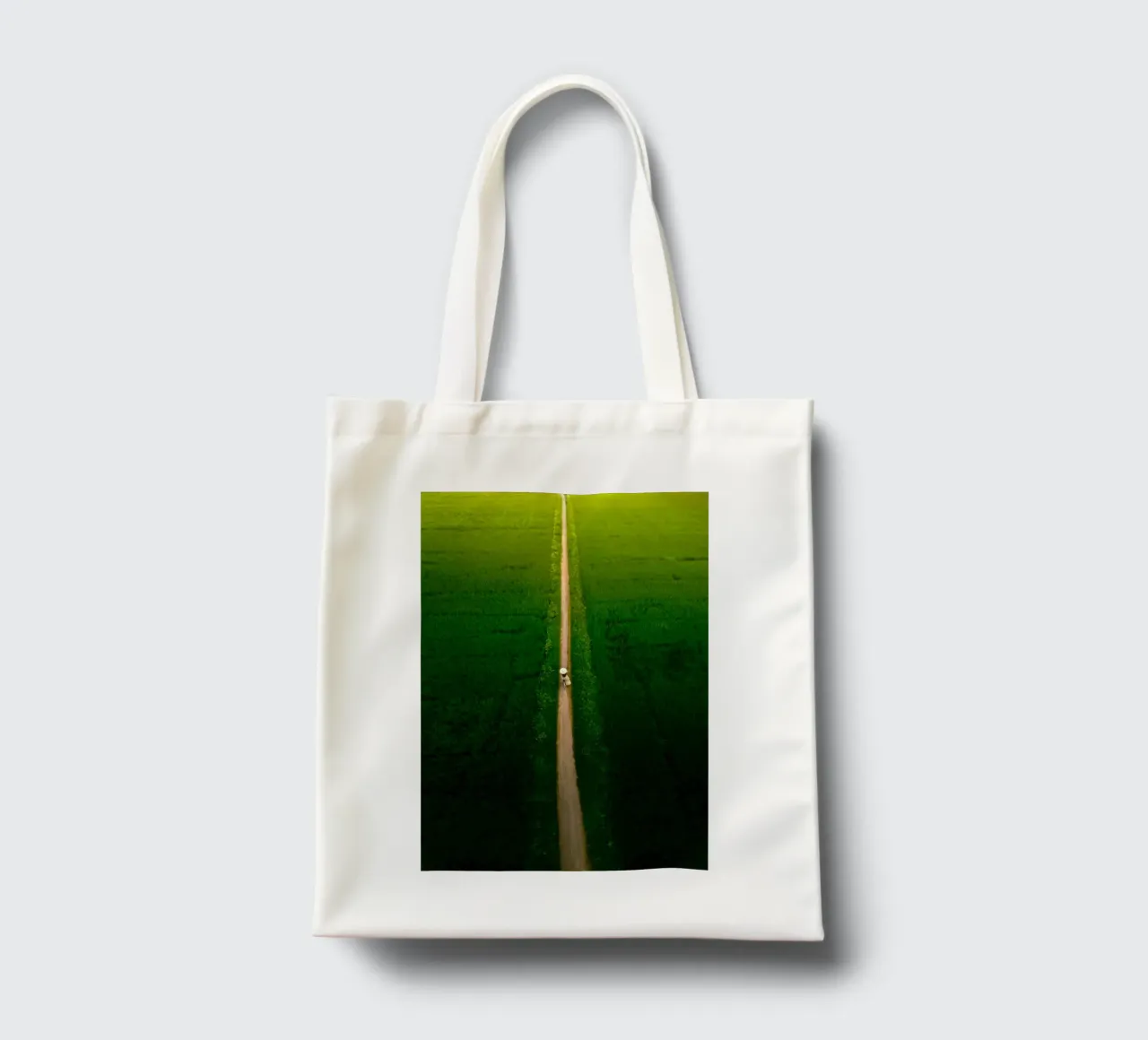 aerial view landscape tote bag by animal story home