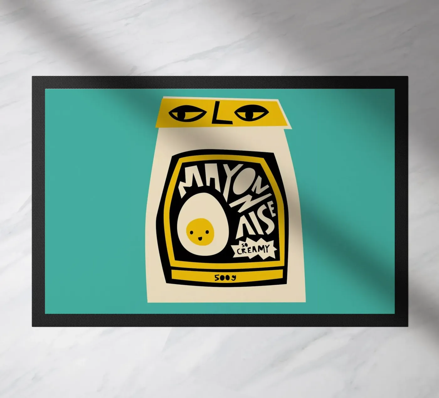 Mayonnaise doormat by Fox & Velvet