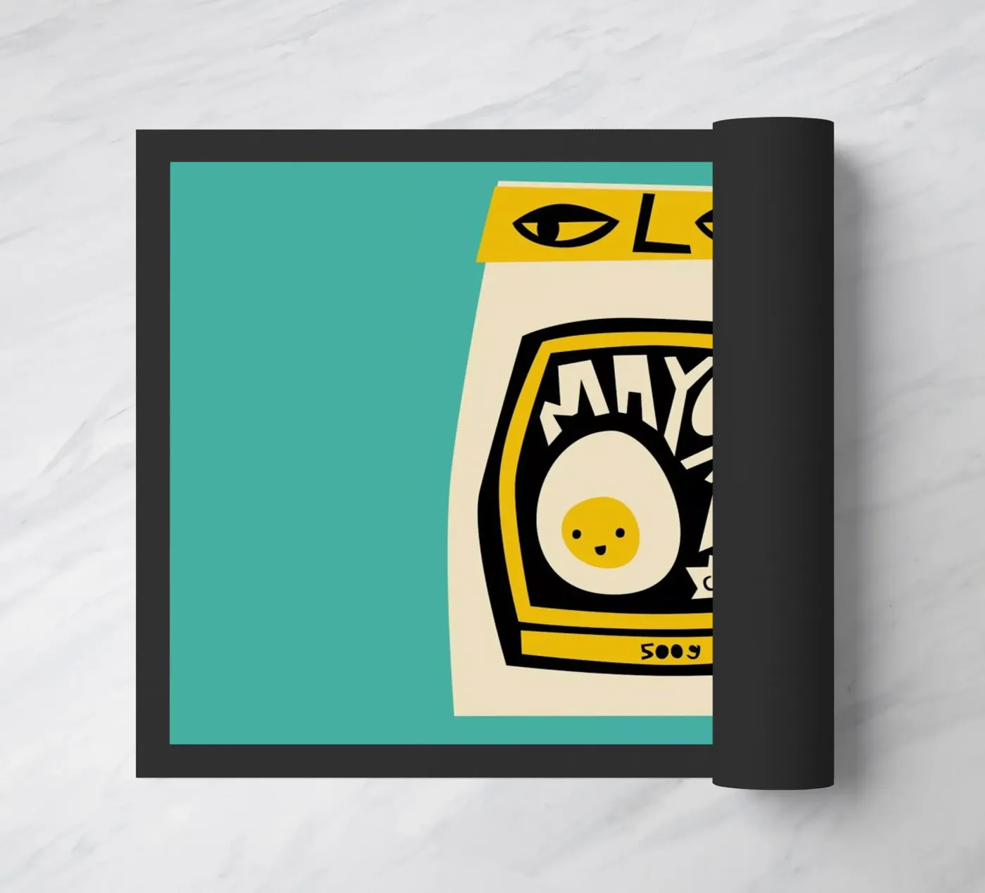 Mayonnaise doormat by Fox & Velvet