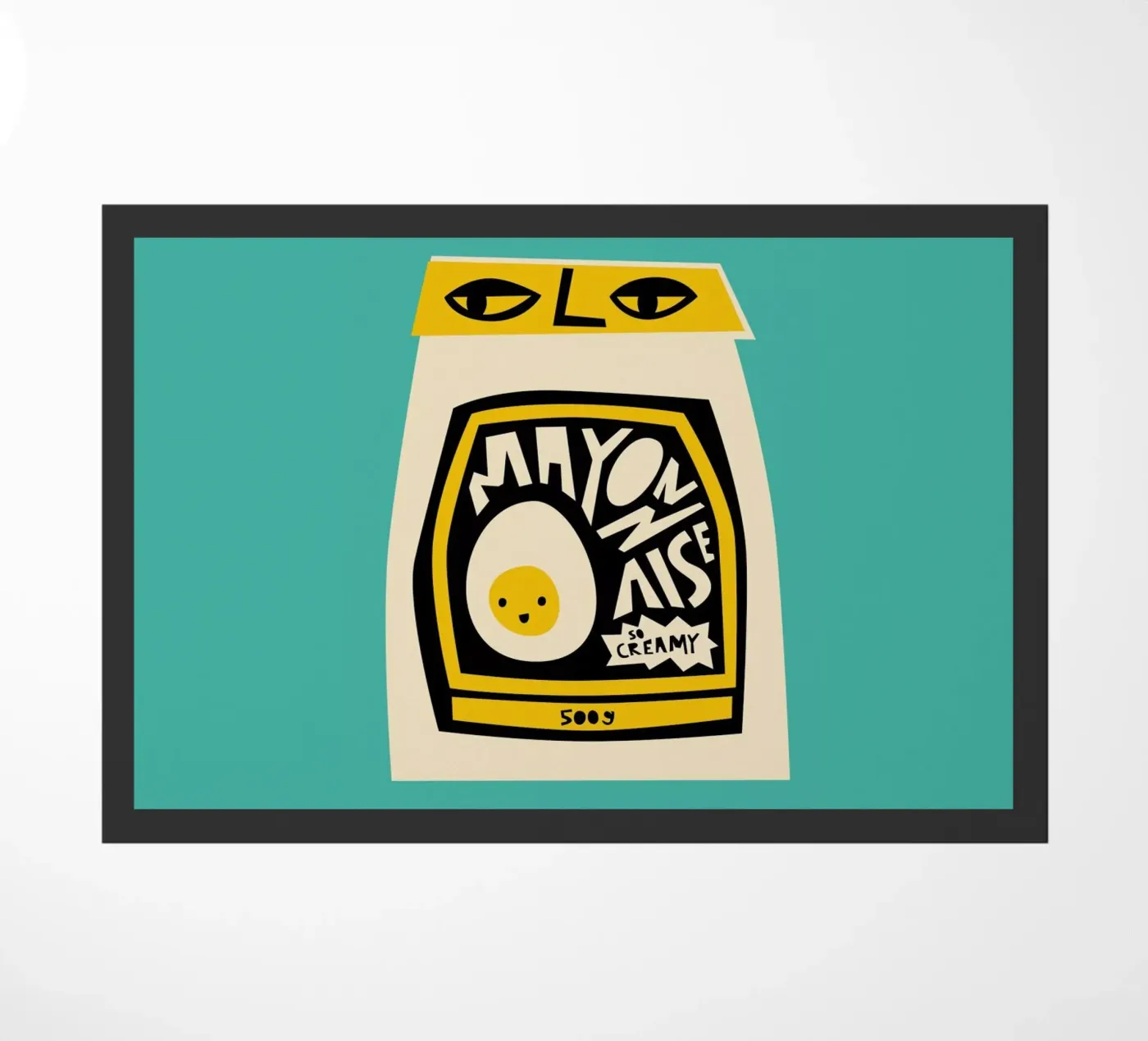 Mayonnaise doormat by Fox & Velvet