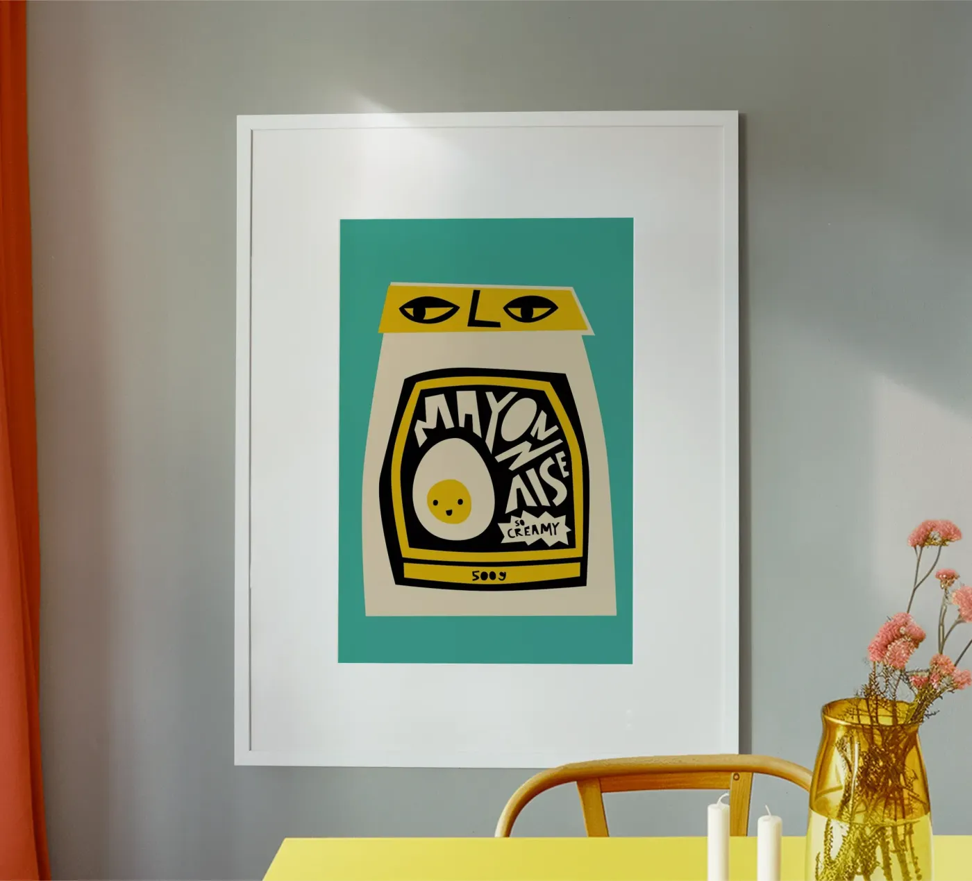Mayonnaise poster by Fox & Velvet