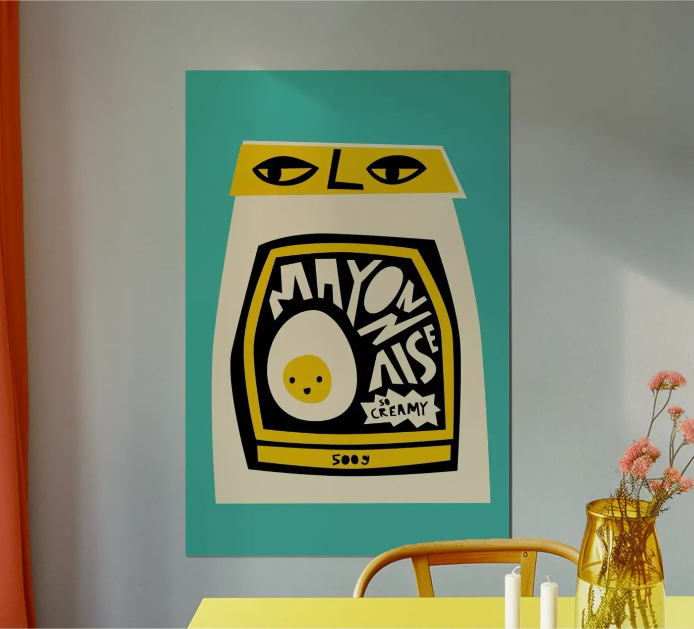 Mayonnaise poster by Fox & Velvet