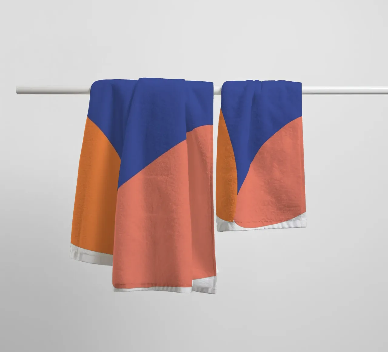 forma ovale semplificata asciugamano da bagno da pastel color shape