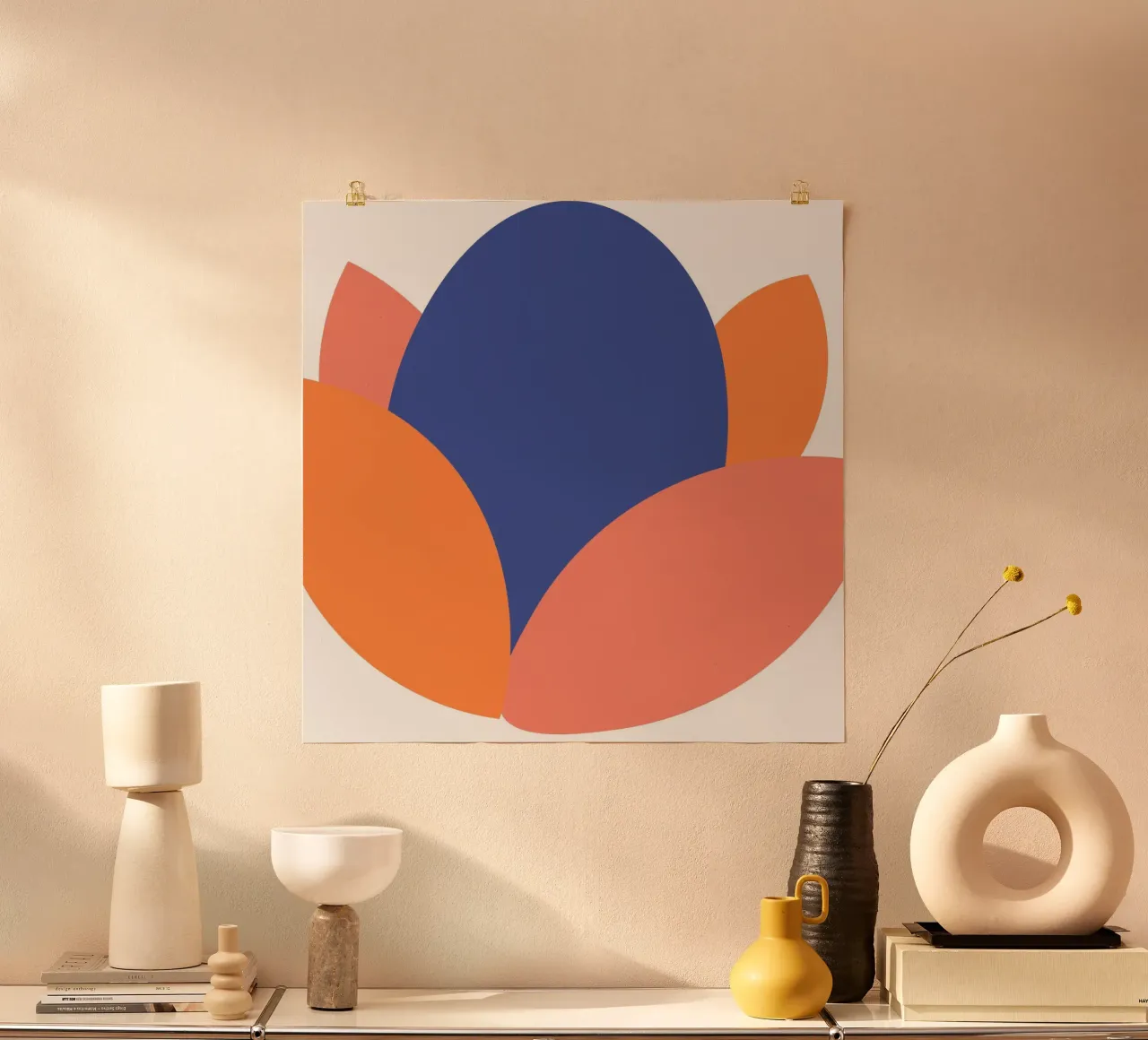 forma ovale semplificata poster da pastel color shape