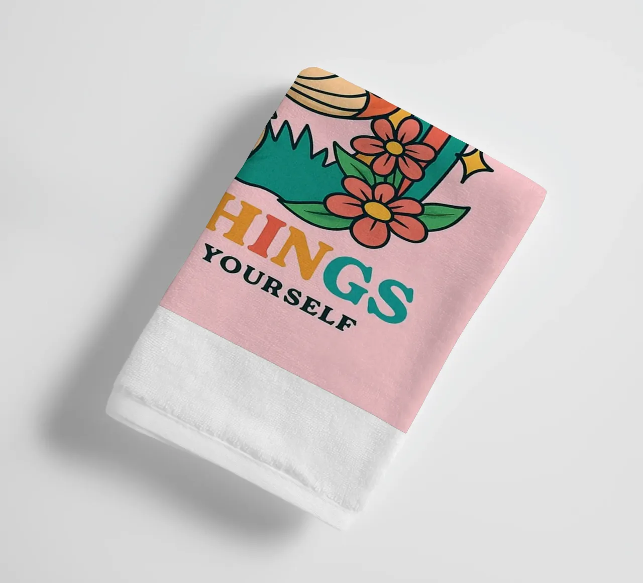 Cat Funny Tu peux faire des choses difficiles serviette de bain de oneroad