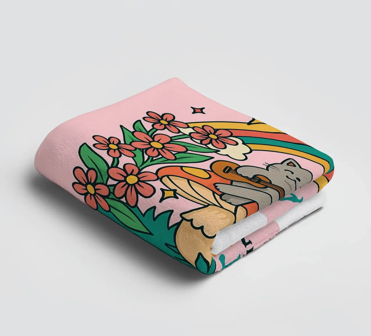 Cat Funny Tu peux faire des choses difficiles serviette de bain de oneroad