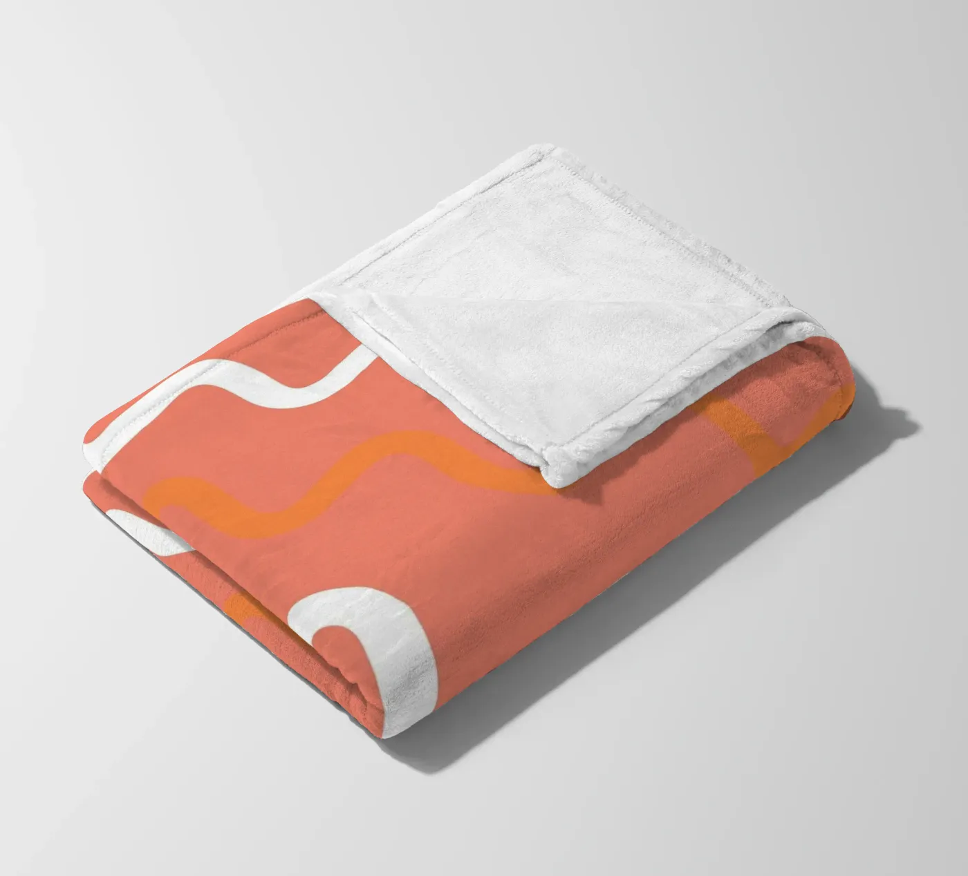 circle wave pattern fleece blanket by pastel color shape