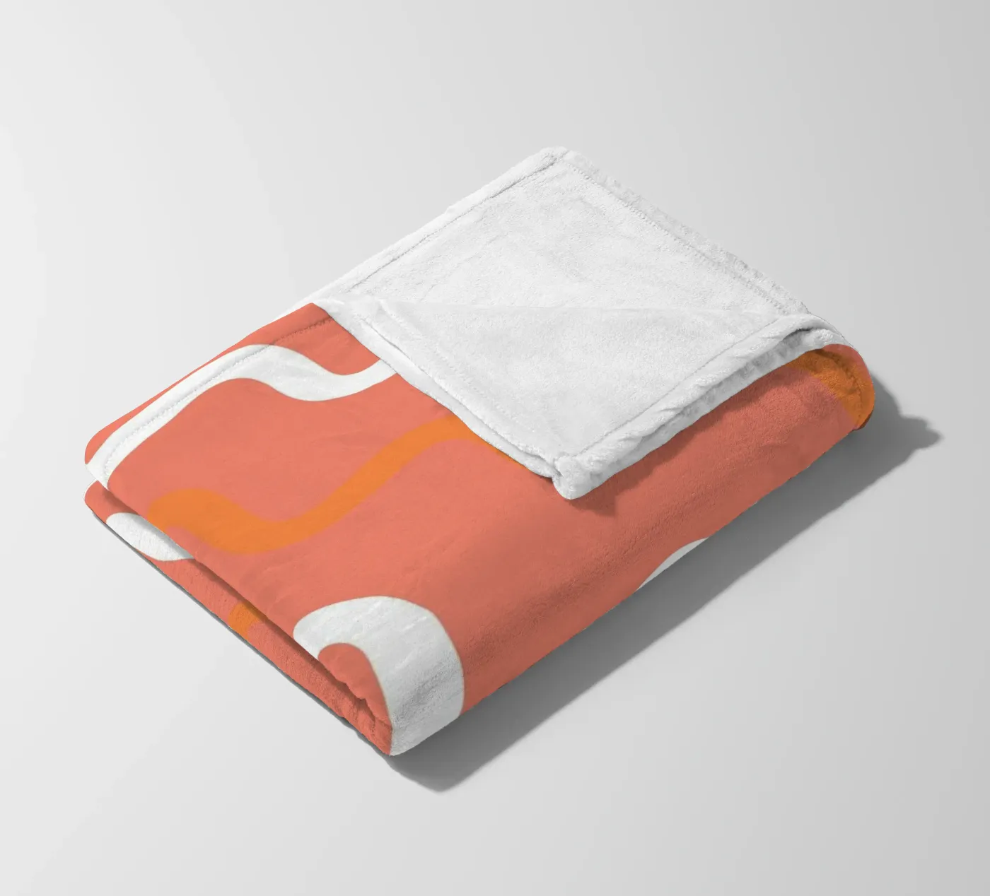 circle wave pattern fleece blanket by pastel color shape