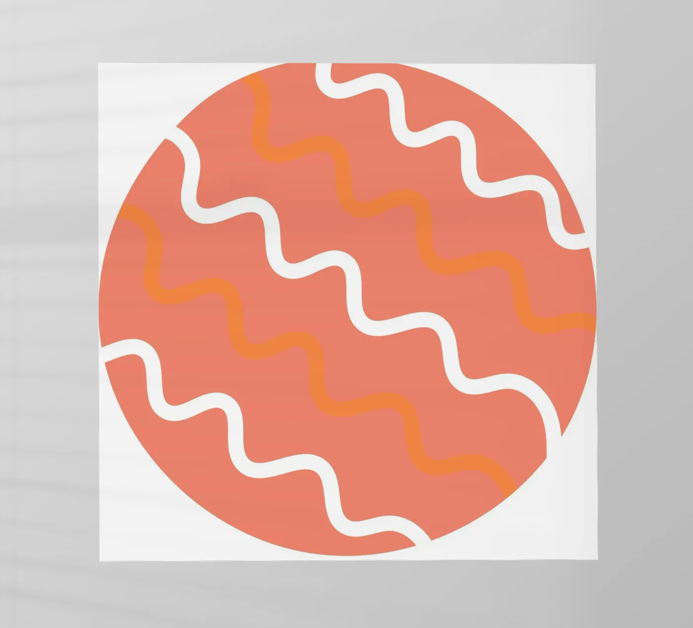 modello a onda circolare pellicola backlit da pastel color shape