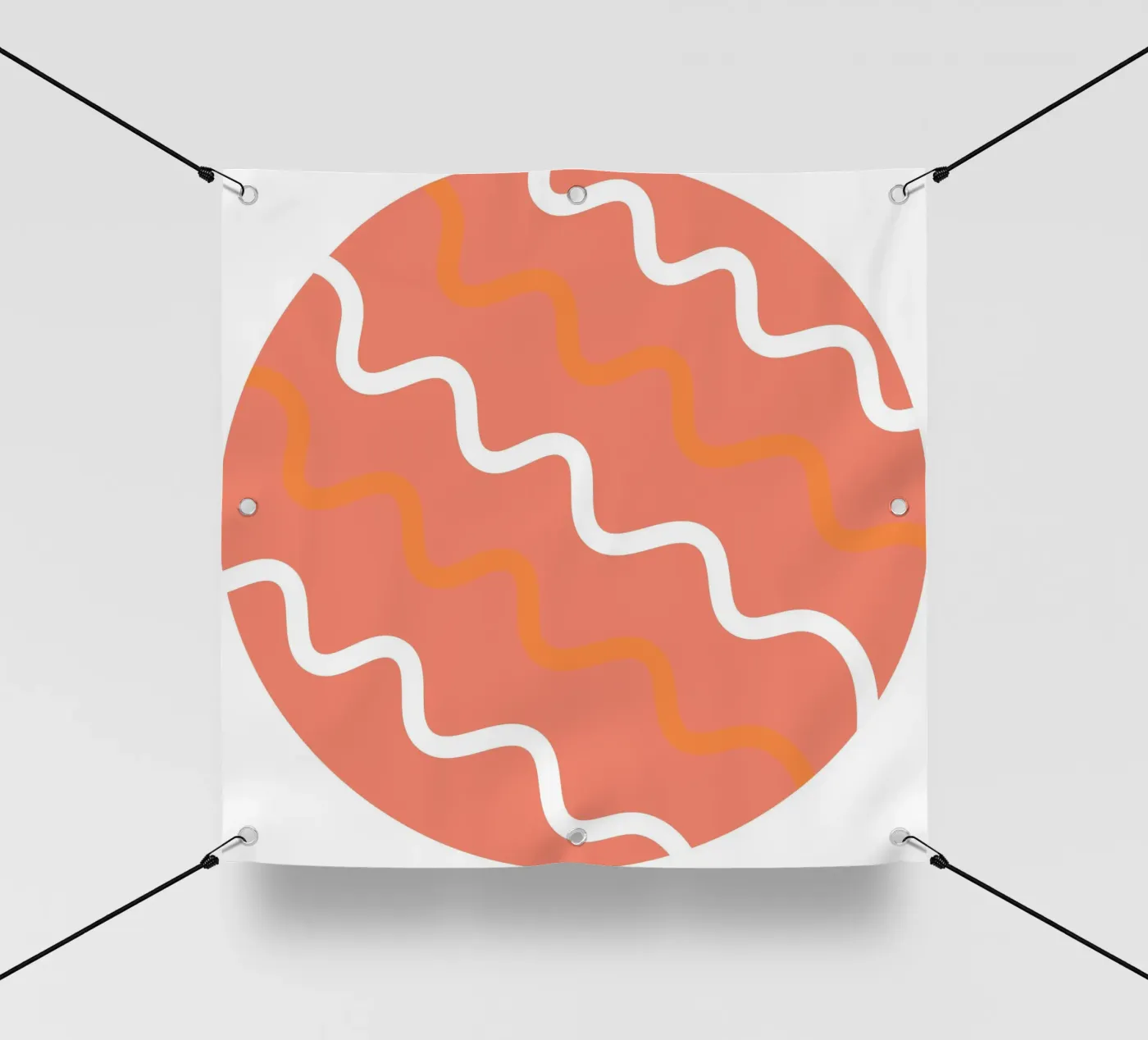 modello a onda circolare telo in pvc da pastel color shape