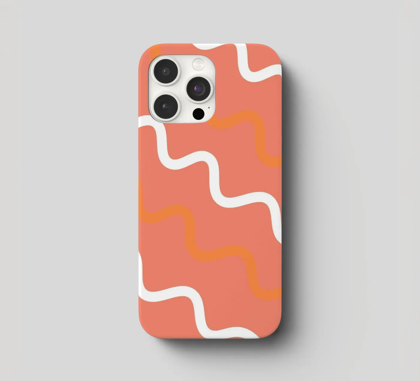 circle wave pattern iphone case by pastel color shape
