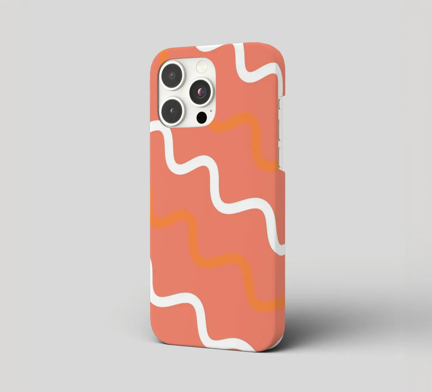 circle wave pattern iphone case by pastel color shape