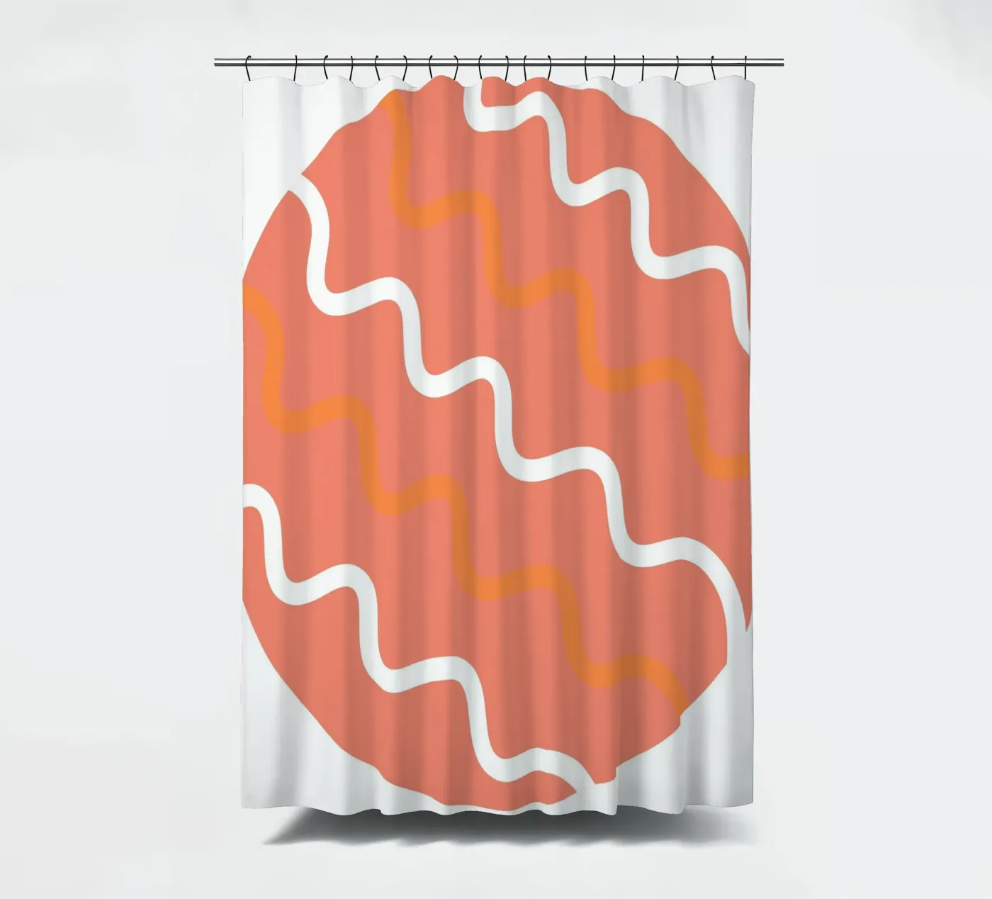 Kreiswellenmuster Duschvorhang von pastel color shape
