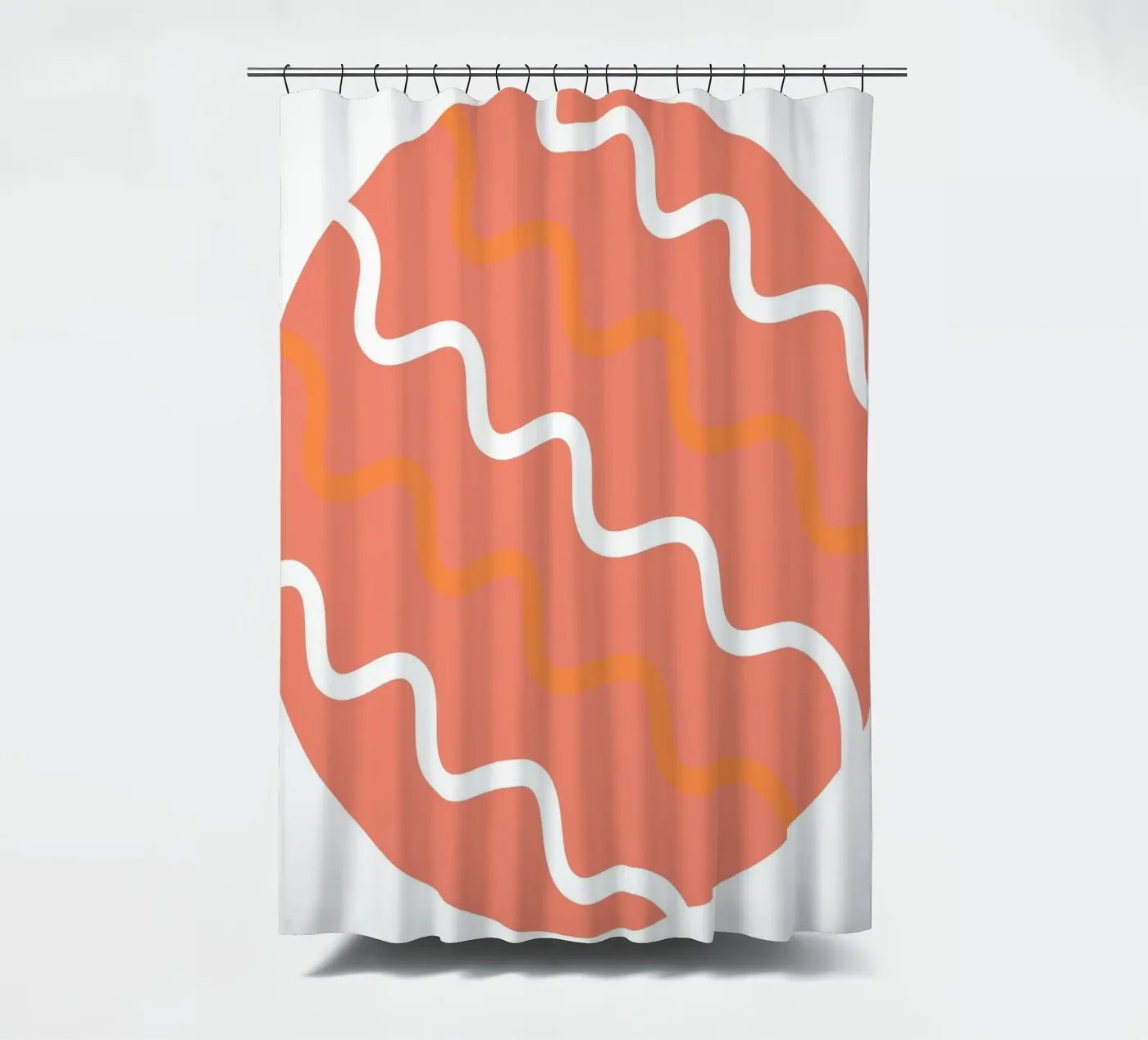 Kreiswellenmuster Duschvorhang von pastel color shape