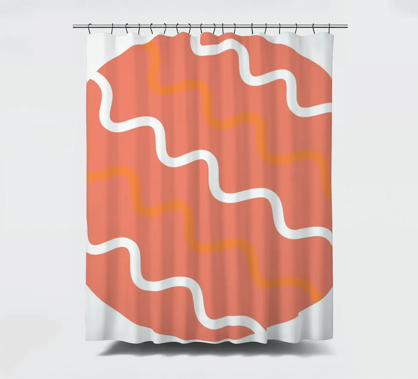 Kreiswellenmuster Duschvorhang von pastel color shape