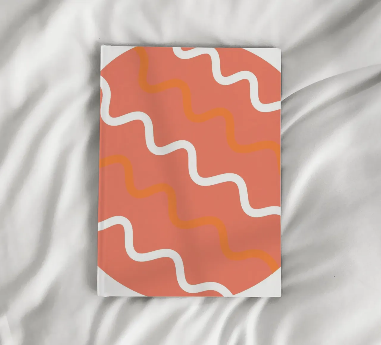 circle wave pattern notebook by pastel color shape