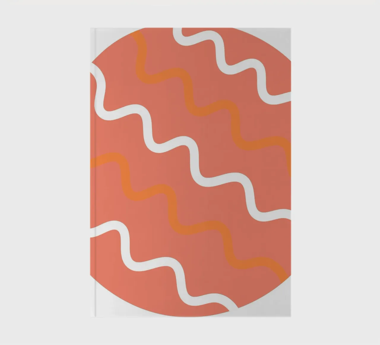 circle wave pattern notebook by pastel color shape