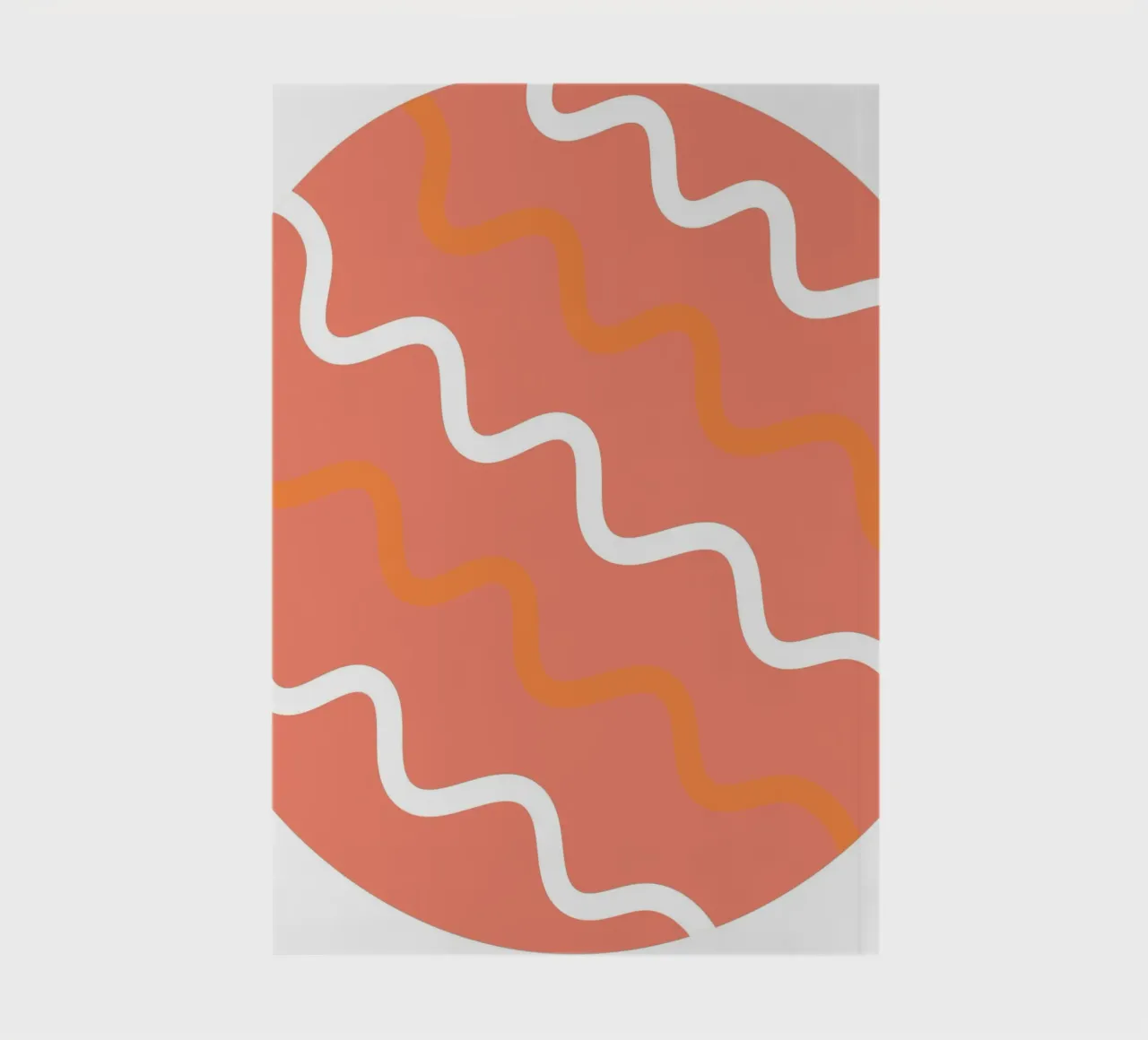 circle wave pattern notebook by pastel color shape