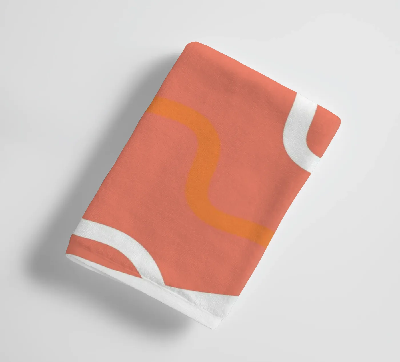 cirkel golfpatroon badhanddoek van pastel color shape