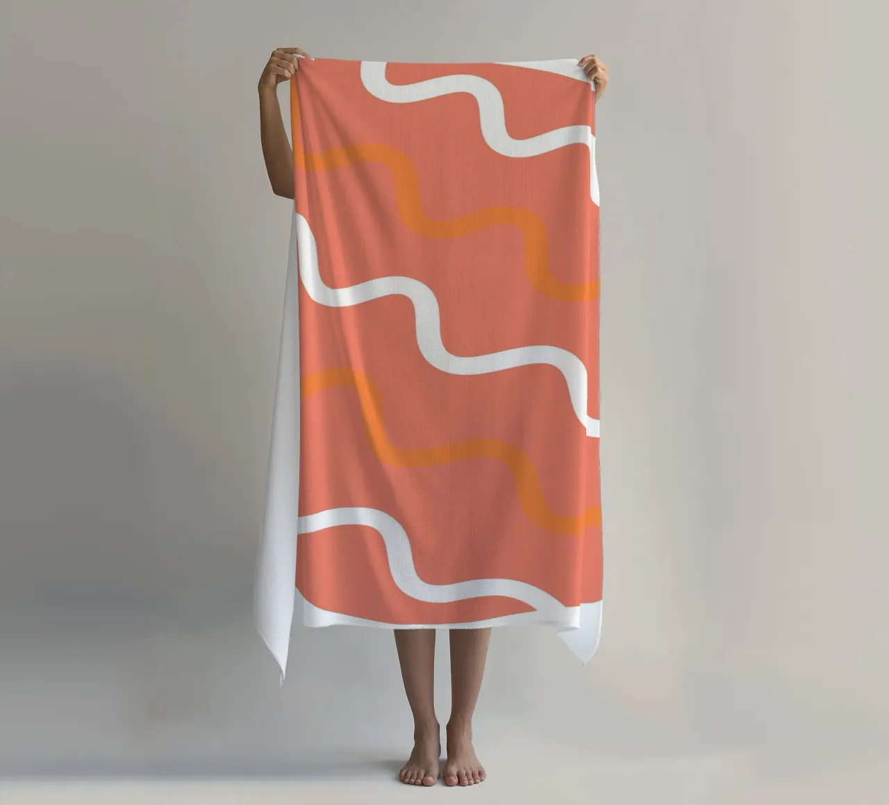 modello a onda circolare telo mare da pastel color shape